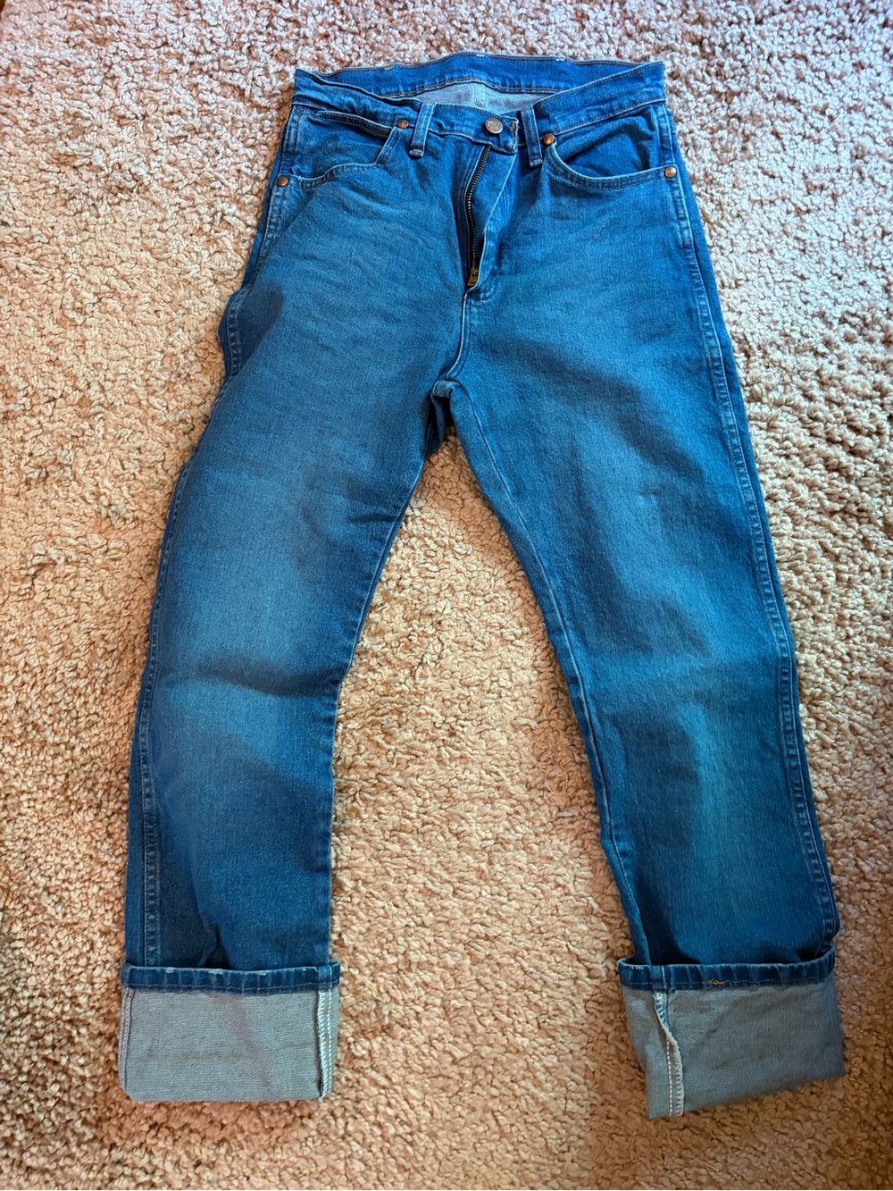 Wrangler Women's Straight-Leg Blue Denim Jeans